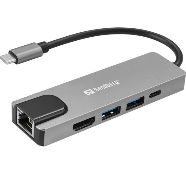 Sandberg 336-99 USB-C 5in1 Travel Dock Saver