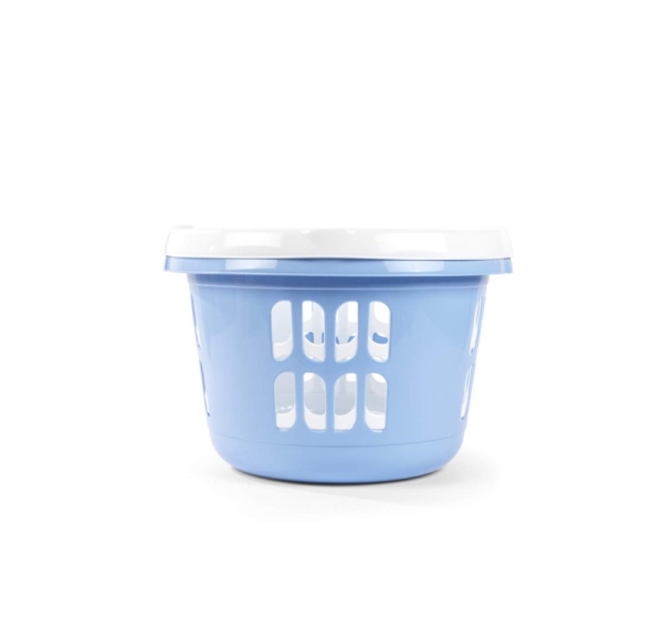 Beldray LA00000174CRNEU7  Set Of Two Laundry Basket  30L, White/Blue