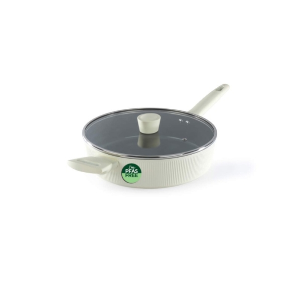 Russell Hobbs RH03871C Cote 28 cm Saute Pan, Cream