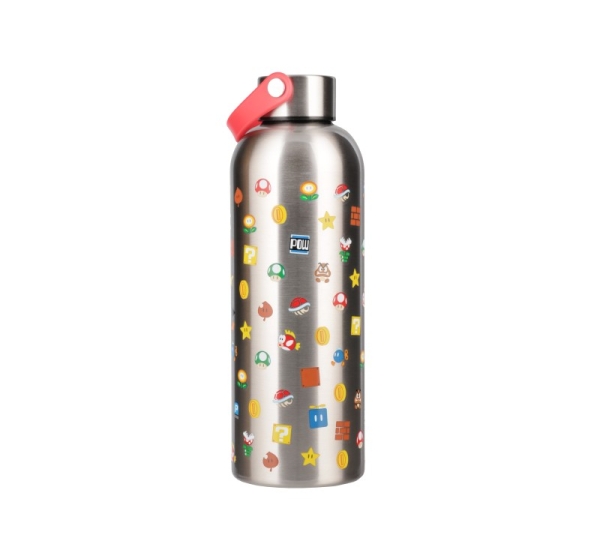 Paladone Super Mario Metal Water Bottle whit Carry Loop