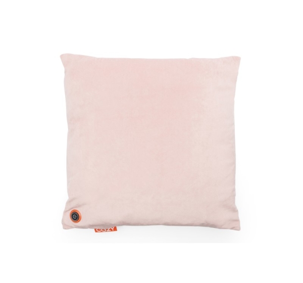 Bodi-Tek BT-CSHT2-V-LP-PB10 COZY Una Heated Comfort Cushion 45 x 45cm, Light Pink Velvet