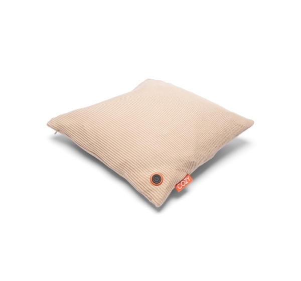 Bodi-Tek BT-CSHT2-K-BG-PB10 COZY Una Cushion Knitted & Power Bank 10000 mAh, Beige