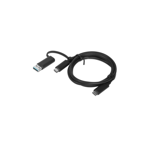 Lenovo | 1m, Hybrid USB-C with USB-A Cable