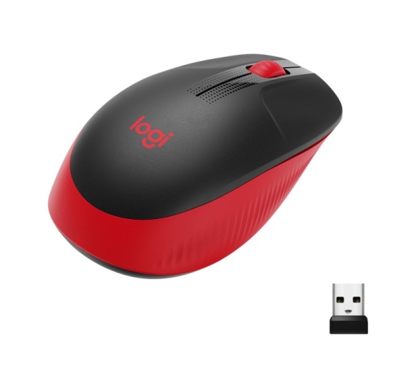 Logitech | Full size Mouse | M190 | Wireless | USB | Red
