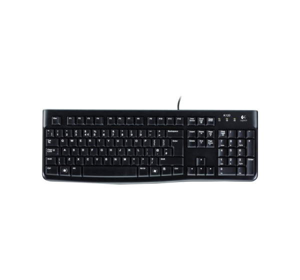 Logitech | Desktop MK120 | Wired keyboard | USB | Mouse included | US | Black
