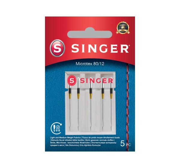 Singer | Microtex Needle 80/12 5PK