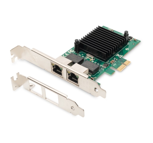 Digitus | Gigabit Ethernet PCI Express Card, 2-port 32-bit, low profile bracket, Intel chipset | DN-10132