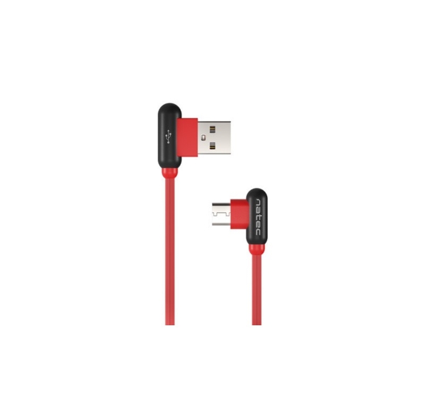 Natec Prati, Angled USB Type C to Type A Cable 1m, Red | Natec | Angled USB Type C to USB Type A | Prati | USB Type C | USB Type-A