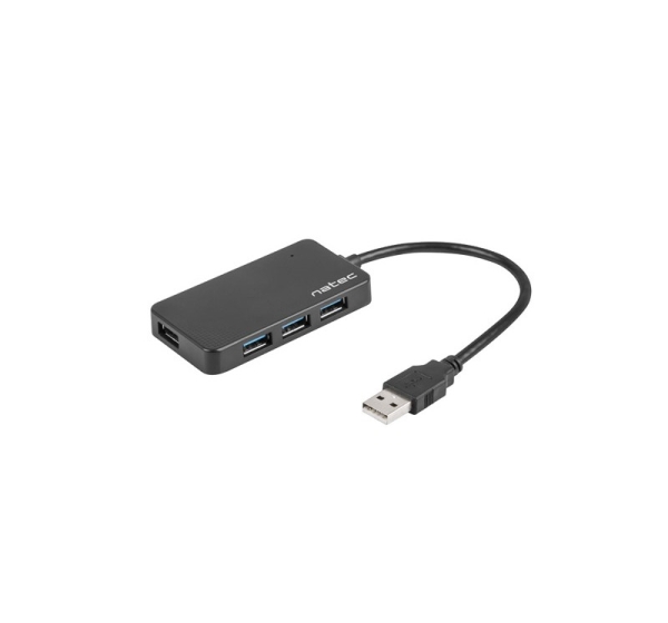 Natec 4 Port Hub With USB 3.0 Moth NHU-1342 Black
