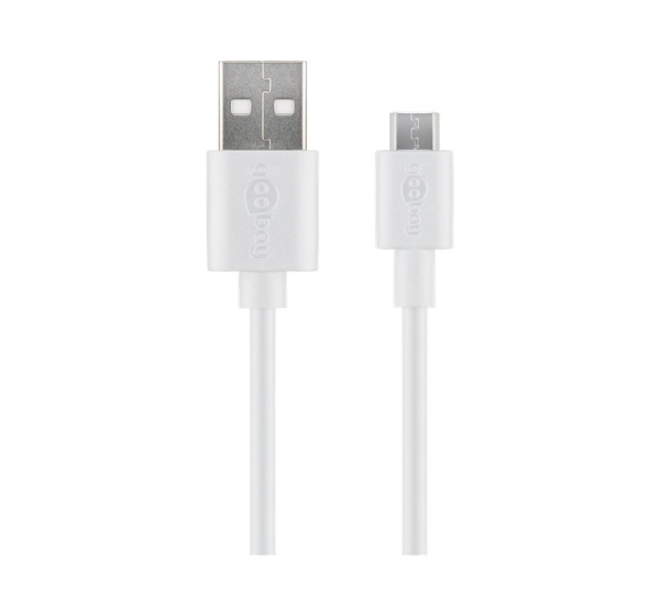 Goobay Micro USB charging and sync cable 43837 USB-A 2.0 to Micro-USB USB 2.0 male (type A)
