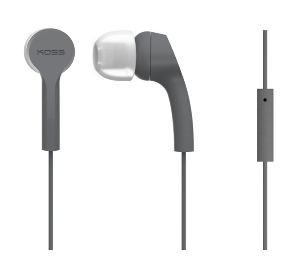 Koss | Headphones | KEB9iGRY | Wired | In-ear | Microphone | Gray