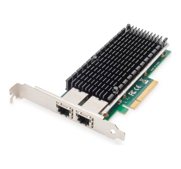 Digitus | 10Gbps Dual Port Ethernet Server adapter PCIe X8, Intel X540 BT2 | DN-10163