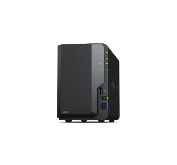 Synology DS223 Up to 2 HDD/SSD Hot-Swap Realtek