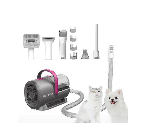PETKIT | Air Clipper Pet Grooming Vacuum Kit 5in1 | LM4 | Grey/White