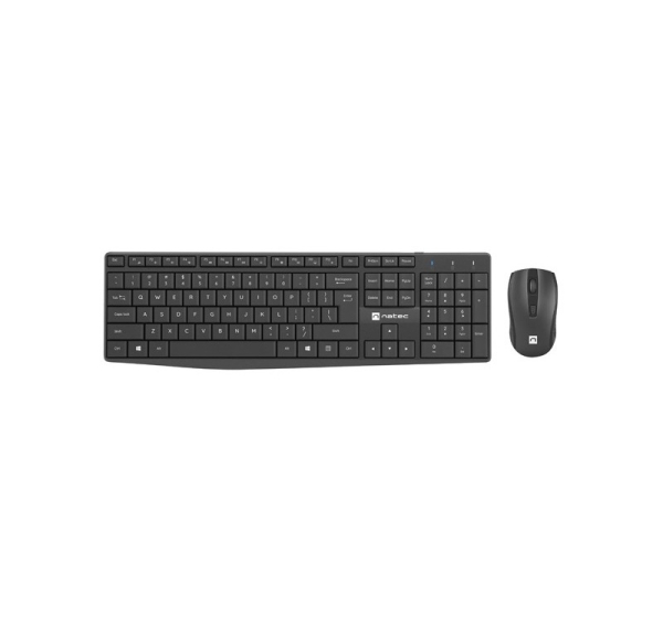 Natec | Keyboard and Mouse | Squid 2in1 Bundle | Keyboard and Mouse Set | Wireless | Wireless connection | US | Black