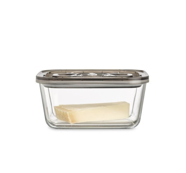 Caso | Glass Vacuum Container with Plastic Lid | VacuBoxx Eco L | Transparent