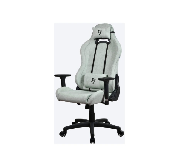 Arozzi Torretta SoftFabric | Gaming Chair | Frame material: Metal; Wheel base: Nylon; Upholstery: Soft Fabric | Pearl Green