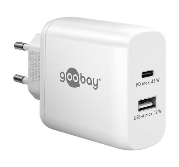 Goobay | USB-C PD Dual Fast Charger (45 W) | 65412