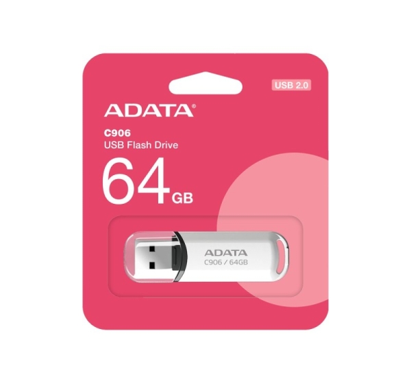 ADATA | USB Flash Drive | C906 | 64 GB | USB Type-A | White