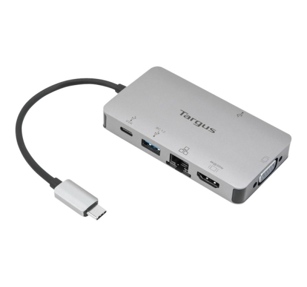 Targus USB-C DP Alt Mode Single Video 4K HDMI/VGA Docking Station with 100W PD Pass-Thru DOCK419EUZ VGA (D-Sub) ports quantity 1