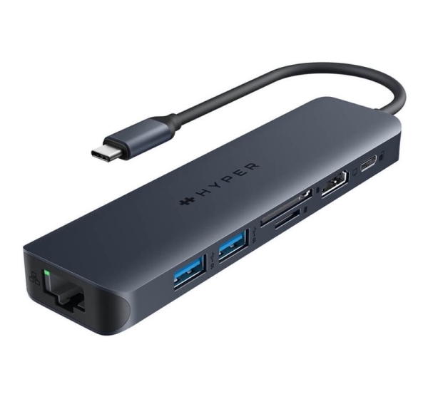 Hyper | HyperDrive EcoSmart Gen.2 Universal USB-C 7-in-1 Hub w 100 W PD Power Pass-thru