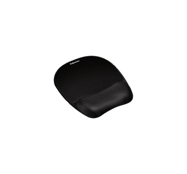 Fellowes | Mouse pad with wrist pillow | 202 x 235 x 25.4 mm | Black