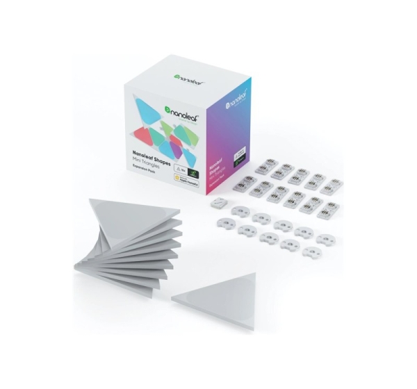 Nanoleaf Shapes Black Mini Triangles Expansion Pack (10 panels)