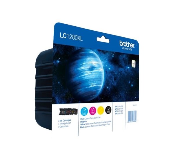 Brother Multipack | LC1280XL | Ink Cartridge | Magenta, Cyan, Yellow, Black