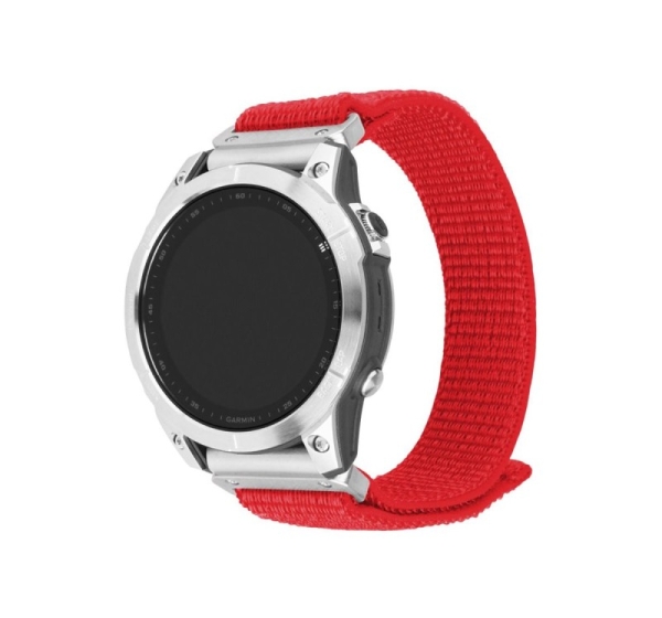 Fixed Sporty Strap for Garmin QuickFit 22mm 160-210 mm Red