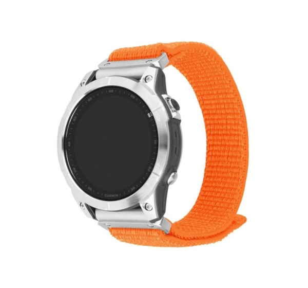 Fixed | Sporty Strap for Garmin QuickFit 26mm | 160-210 mm | Orange | Nylon