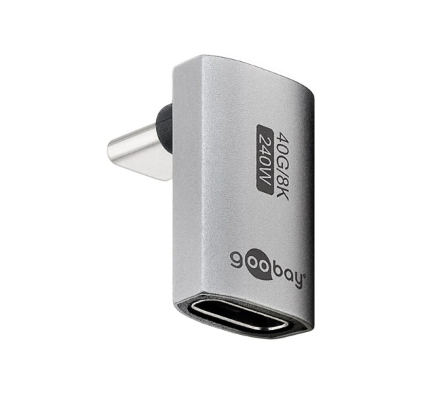 Goobay USB-C Adapter Vertical 90° Long, USB4 | 74442