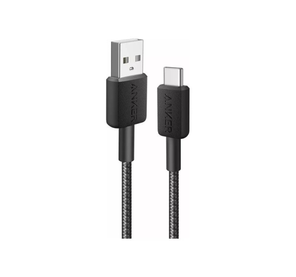 Anker | 322 Nylon Cable, Black | A81H6G11 | USB-A to USB-C