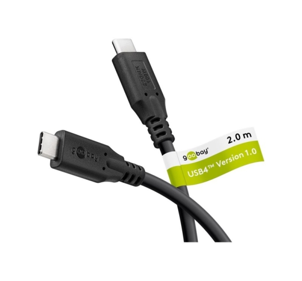 Goobay | USB-C Cable, USB4, 100 W, 20 Gbit/s, Power Delivery, 2 m | 74197