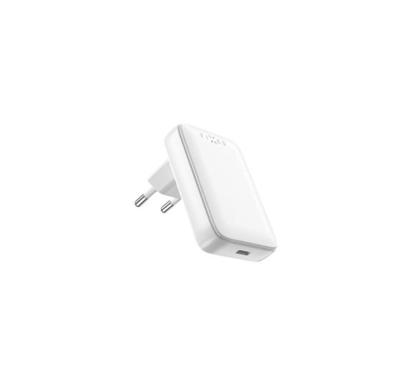 FIXED Slim USB-C Travel Charger, GaN, PD support, 30W, White | Fixed