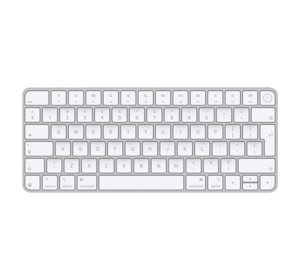 Apple Magic Keyboard with Touch ID for Mac models | MXCK3Z/A | Compact Keyboard | Wireless | Bluetooth | EN | White