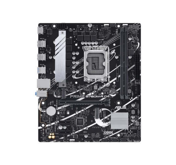 Asus PRIME B760M-R D4 | Processor family Intel | Processor socket LGA1700 | Number of SATA connectors 4