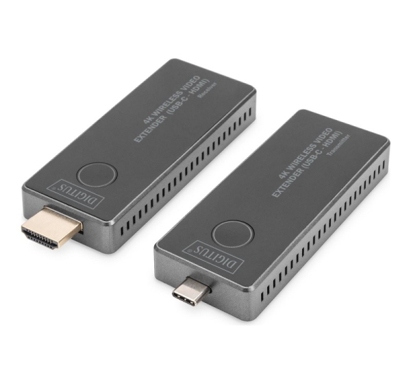 Digitus | 4K Wireless Video Extender, 30 m (USB-C - HDMI) | DS-55324 | Black/Silver