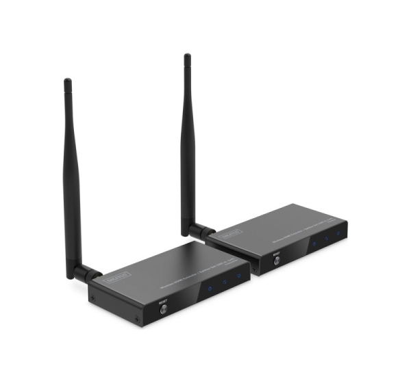 Digitus Wireless HDMI Extender/Splitter Set (100m, 1x4) | DS-55346 | Black