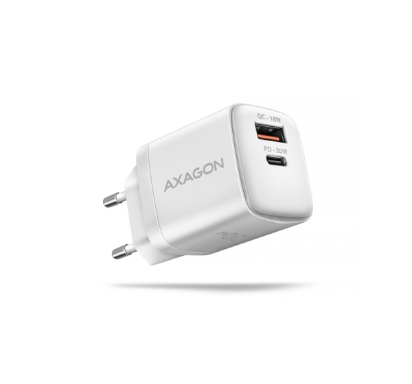 AXAGON Wallcharger 2x port (USB-A + USB-C), 20W | ACU-PQ20W