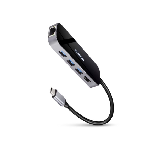 AXAGON SuperSpeed USB-C COMBO 6in1 Hub | HMC-6GL