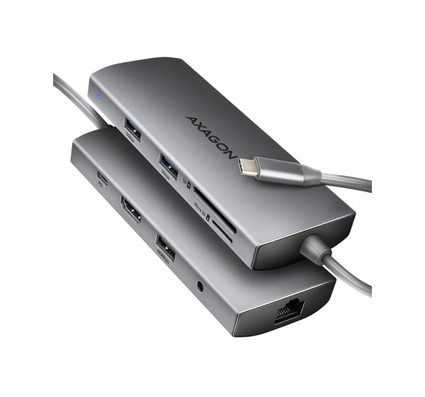 AXAGON Multi port USB-C 5Gbps hub | HMC-8HLSA