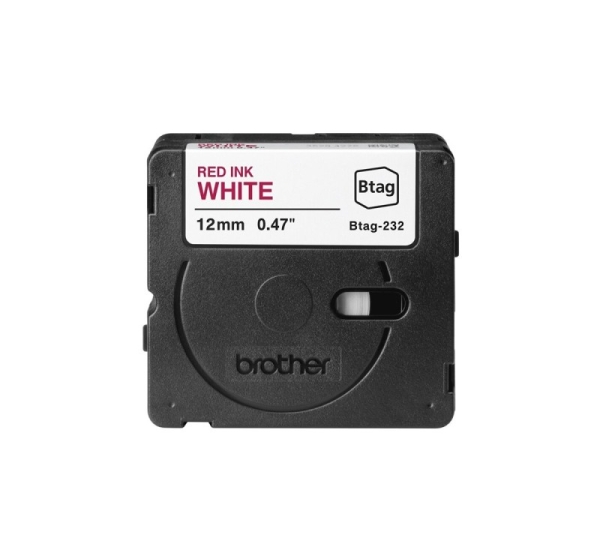 Brother BTAG-232 | Red on White | Btag