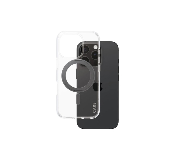CARE Feature Case | Back cover | Apple | iPhone 16 Pro | Recycled plastic | Transparent | MagSafe