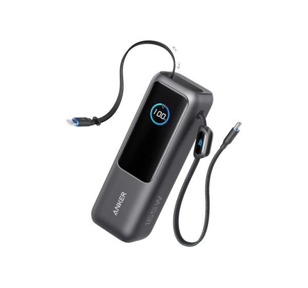 Anker Zolo Powerbank A1695H11 25000 mAh Built-In USB-C and Retractable Cable)
