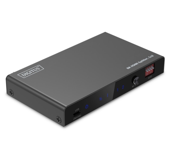 Digitus 8K HDMI Splitter, 1x2 | DS-55339 | Black
