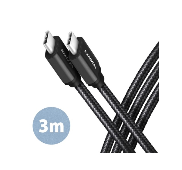 AXAGON | Data and charging USB 3.2 Gen1 cable, 3 m | BUCM3-CM30AB | USB Type C - USB Type C