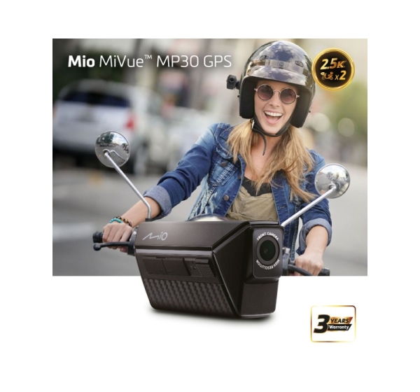 Mio | MiVue MP30 Dual 2.5K Rider Dash Cam | GPS (satellite)