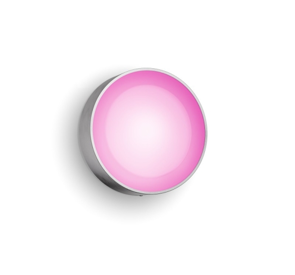 Philips Hue WCA Daylo Outdoor Wall Lantern, Inox | 15 W | 2000-6500 Hue White Colour Ambiance