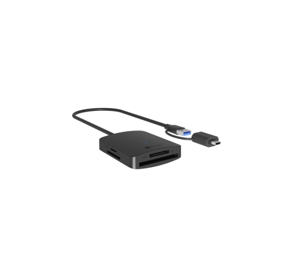 Raidsonic 4-in-1 Card Reader with USB 3.2 Gen 1 Type-A + Type-C | IB-CR302-CU3