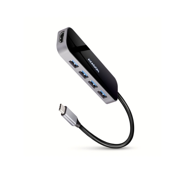 AXAGON SuperSpeed USB-C Combo 6in1 Hub | HMC-6H4A